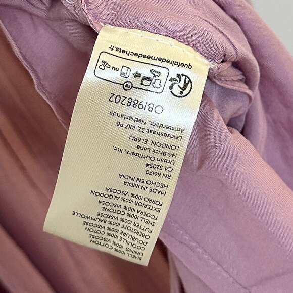 FREE PEOPLE Short Sleeve Sundrenched Maxi Dress in Dawn Pink Size Small - Picture 7 of 7